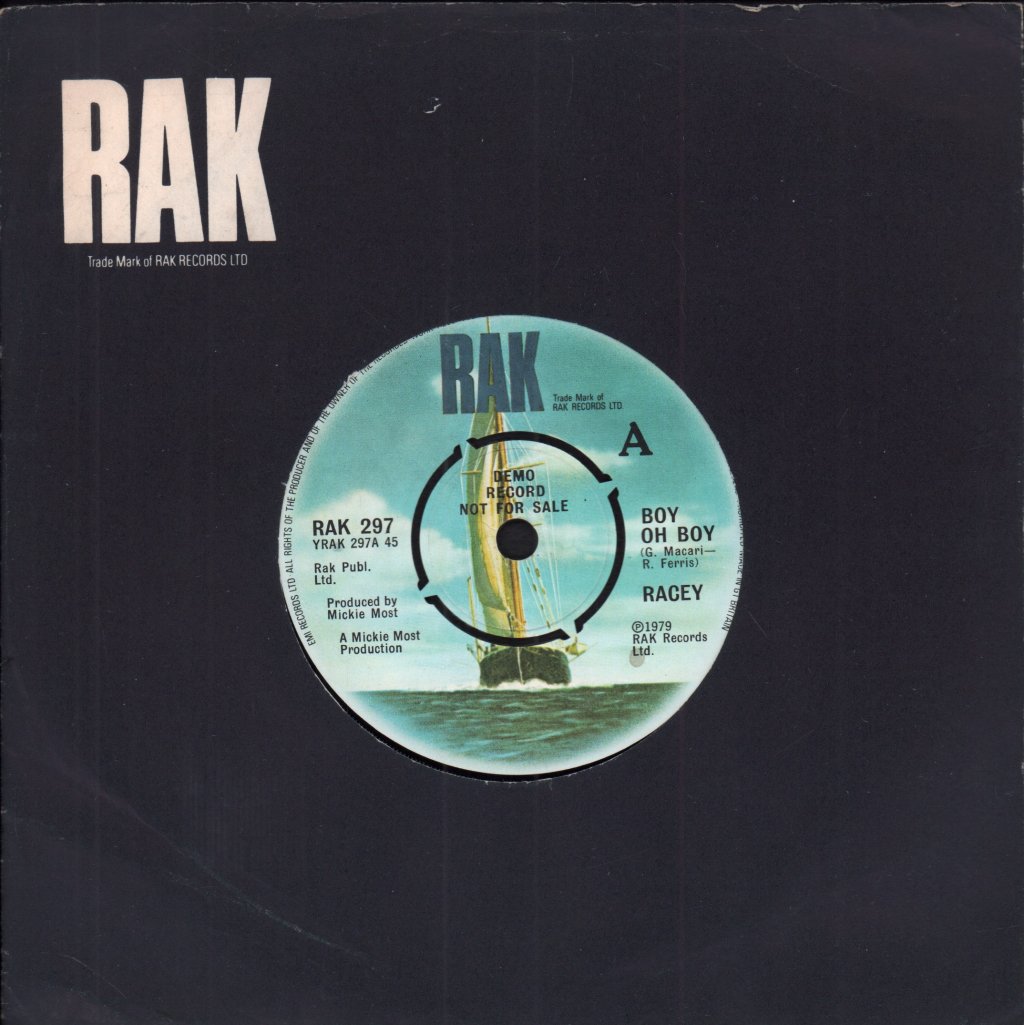 Racey - Boy Oh Boy - 7 Inch