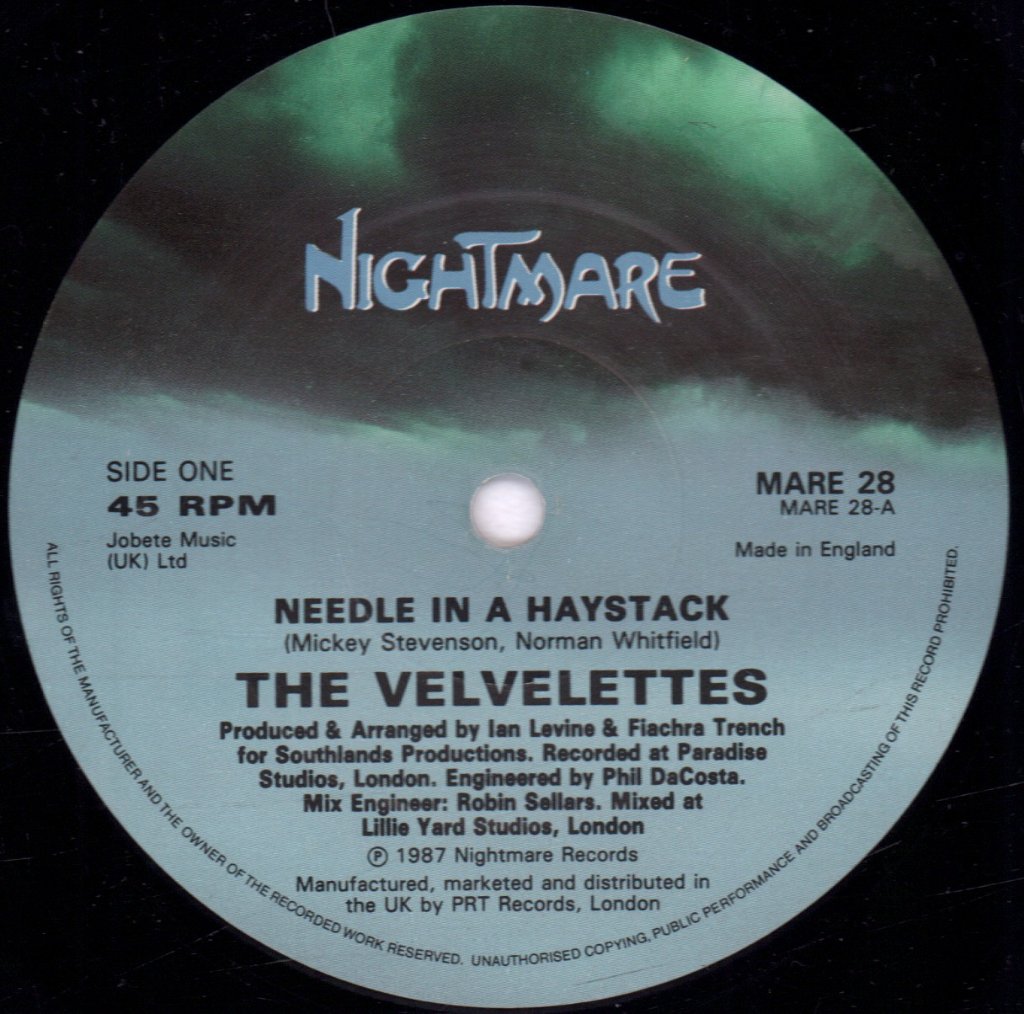 Velvelettes - Needle In A Haystack - 12 Inch