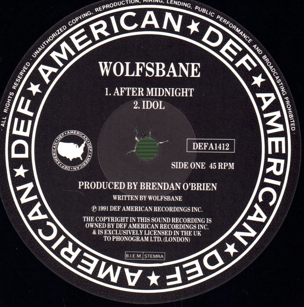 Wolfsbane - After Midnight - 12 Inch