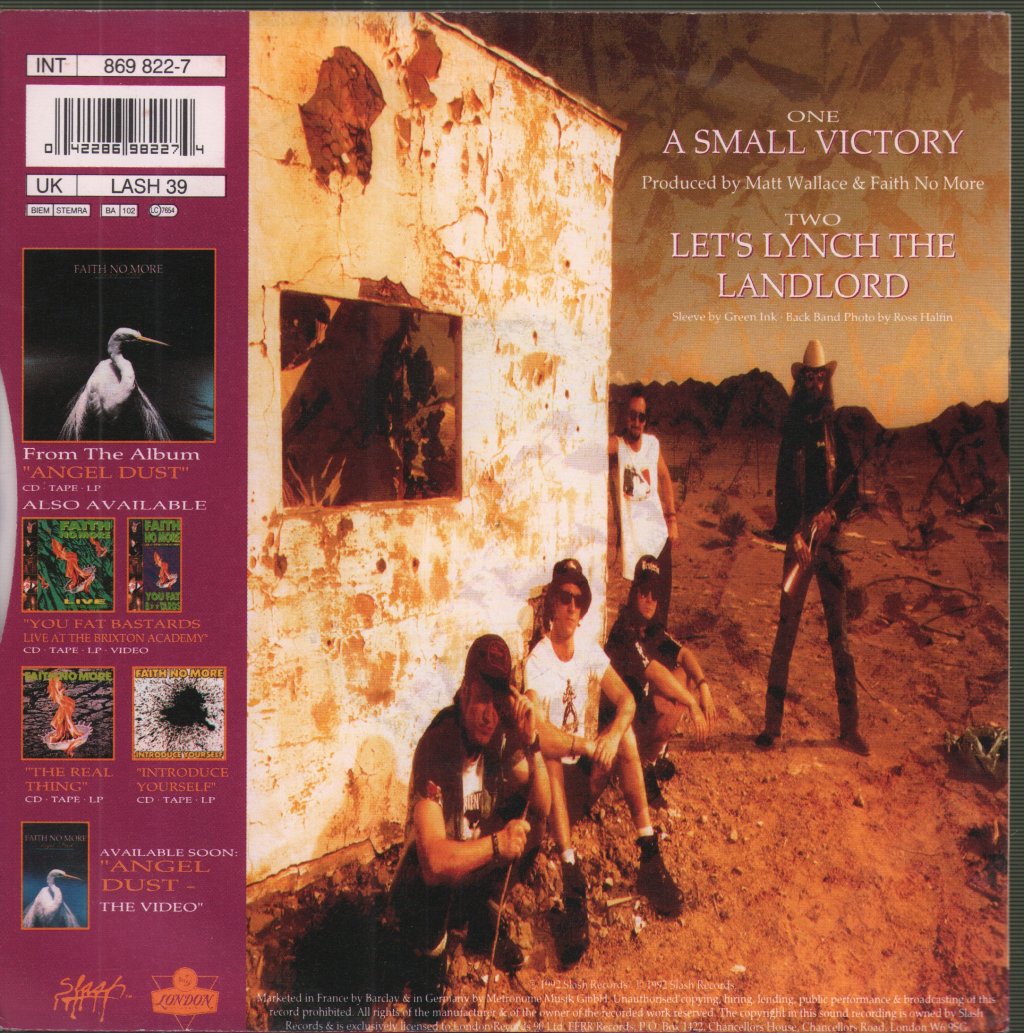 Faith No More - A Small Victory - 7 Inch