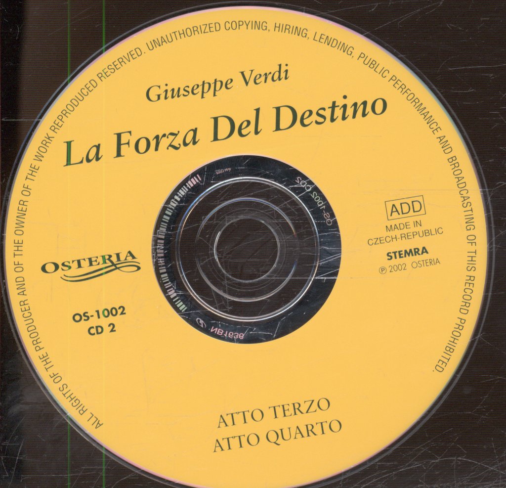 Koor En Orkest Van De Nederlandische Opera Alberto Erede - Verdi -  La Forza Del Destino - Double Cd