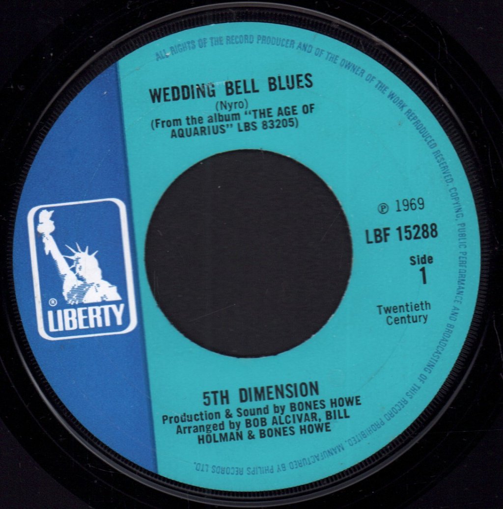 5th Dimension - Wedding Bell Blues - 7 Inch