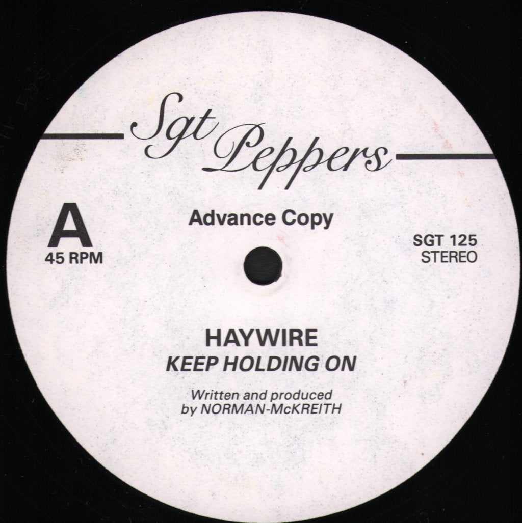 Haywire (Dance) - Keep Holding On - 12 Inch
