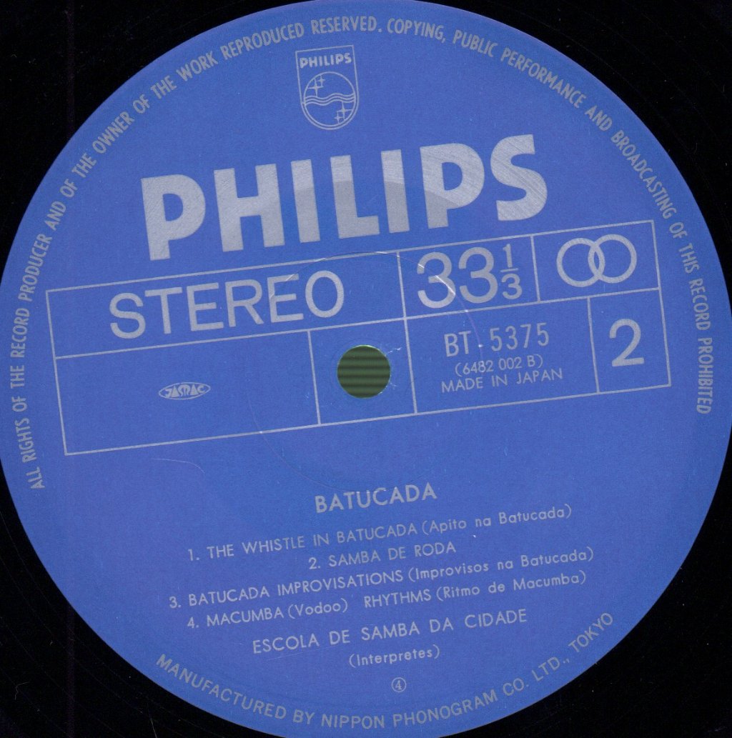 Escola De Samba Da Cidade - Batucada - Lp