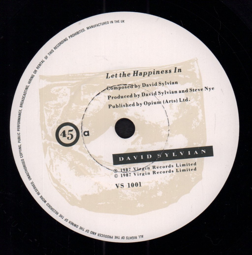 David Sylvian - Let The Happiness In - 7 Inch