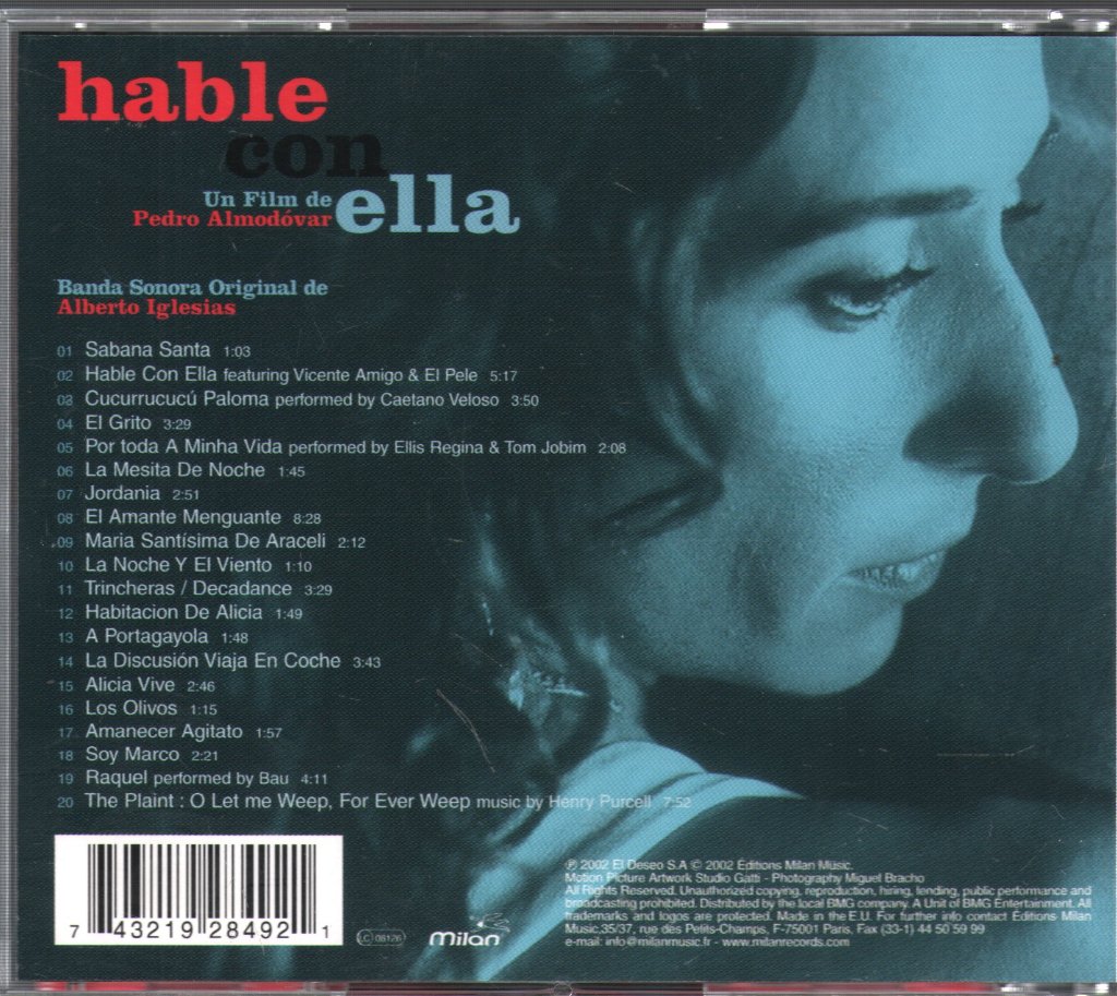 Alberto Iglesias - Hable Con Ella (Banda Sonora Original) - Cd