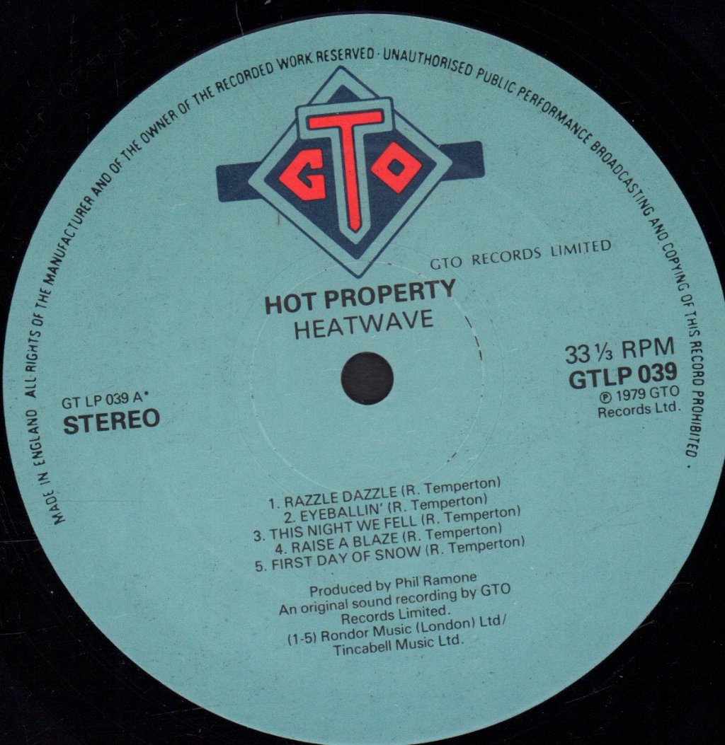 Heatwave - Hot Property - Lp