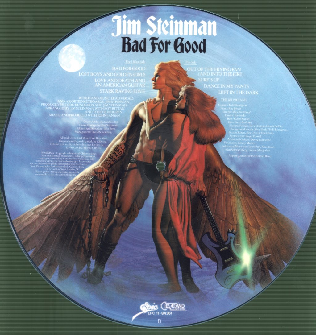 Jim Steinman - Bad For Good - Lp