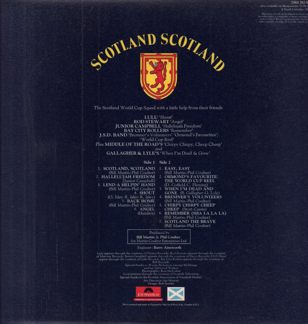 Scotland World Cup Squad - Scotland Scotland - Lp