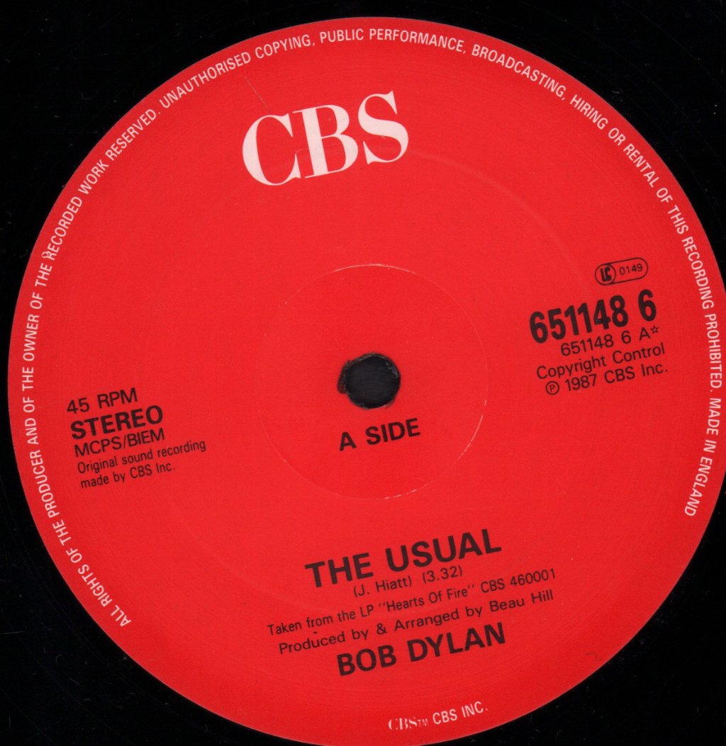 Bob Dylan - Usual - 12 Inch