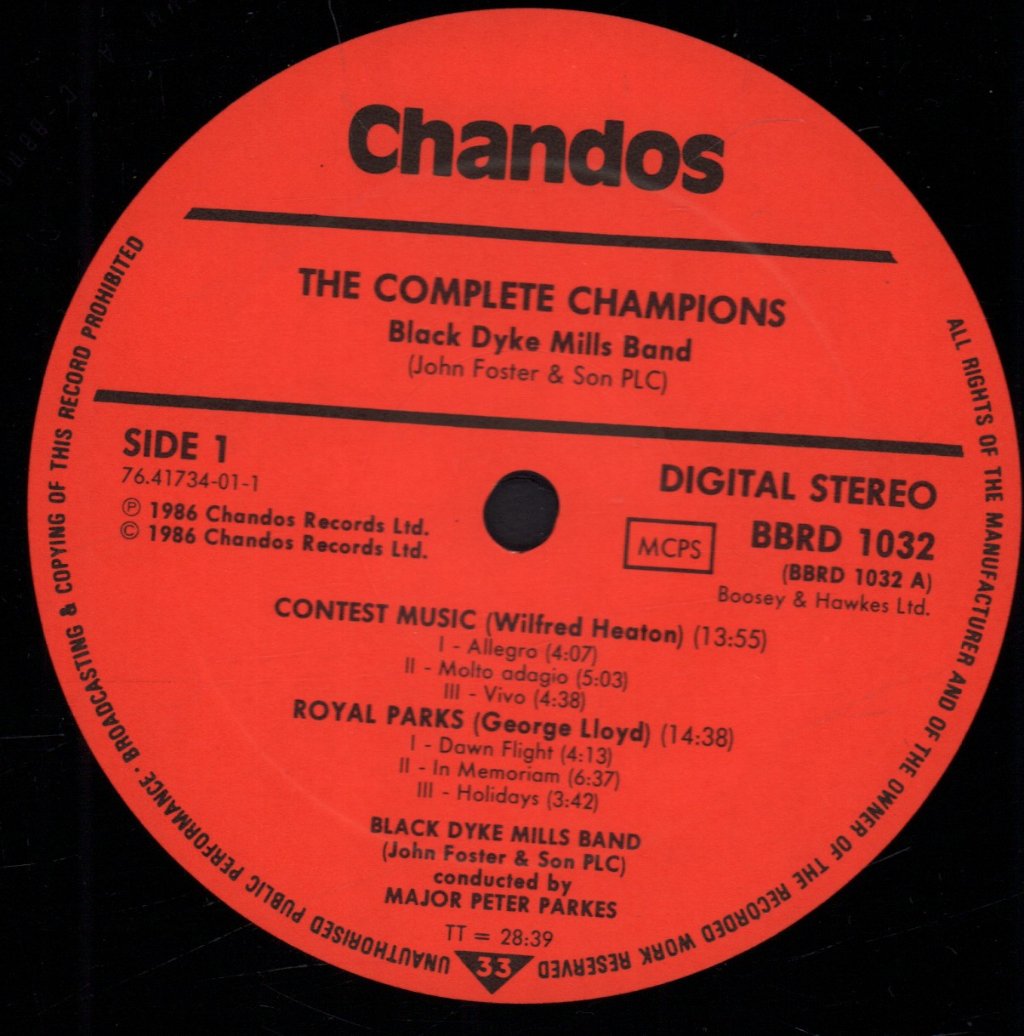 Black Dyke Mills Band - Complete Champions - Lp