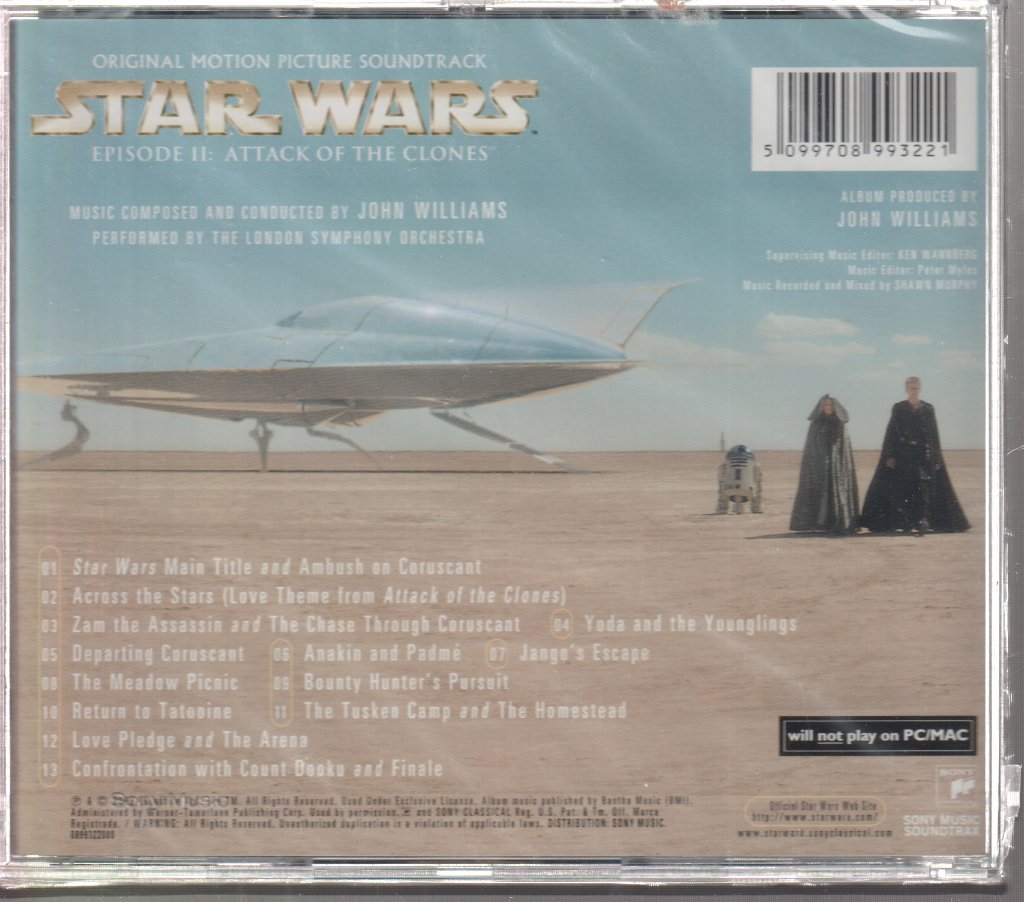 John Williams - Star Wars Episode II: Attack Of The Clones - Cd