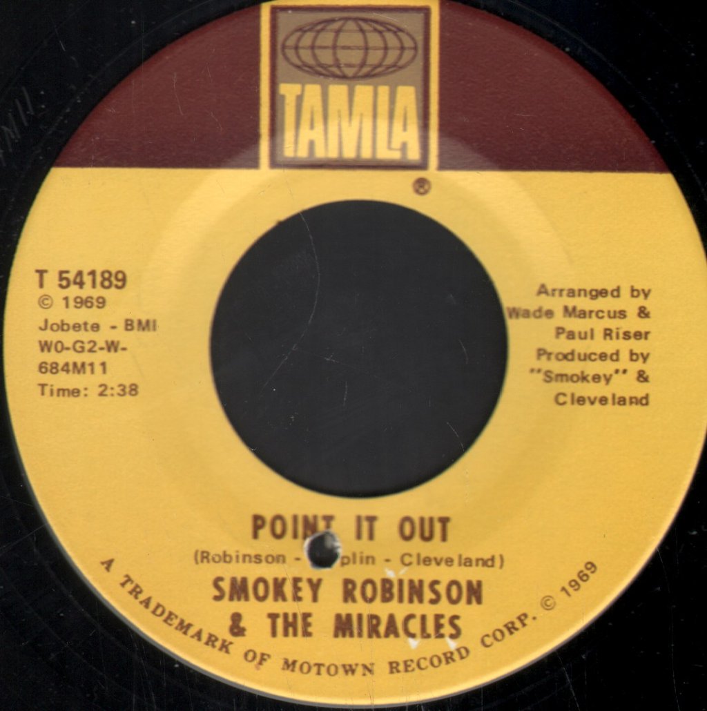 Smokey Robinson And The Miracles - Point It Out - 7 Inch