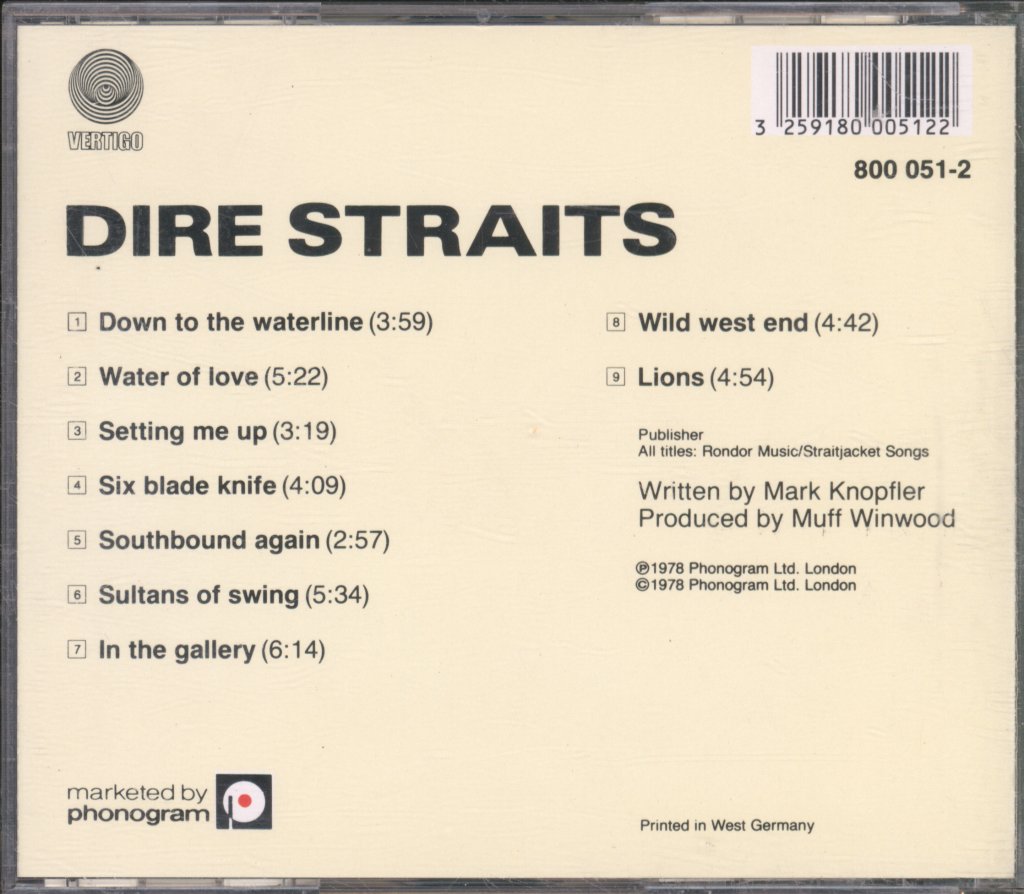 Dire Straits - Dire Straits - Cd