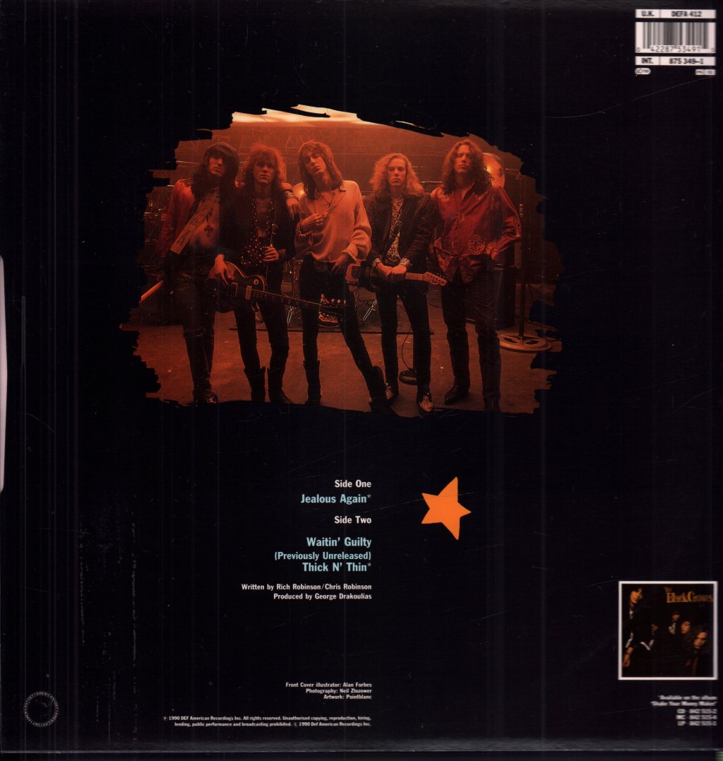 Black Crowes - Jealous Again - 12 Inch