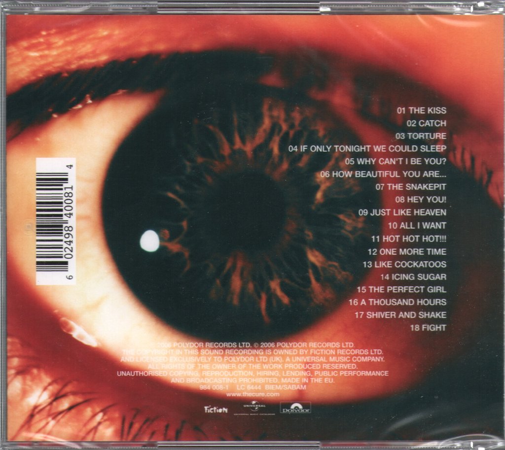 Cure - Kiss Me Kiss Me Kiss Me - Cd