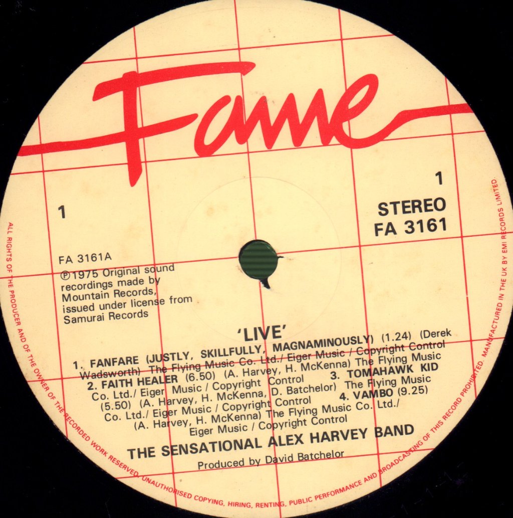 Sensational Alex Harvey Band - Live - Lp