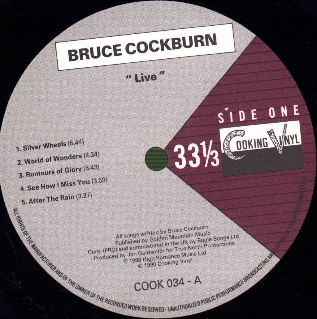 Bruce Cockburn - Live - Lp