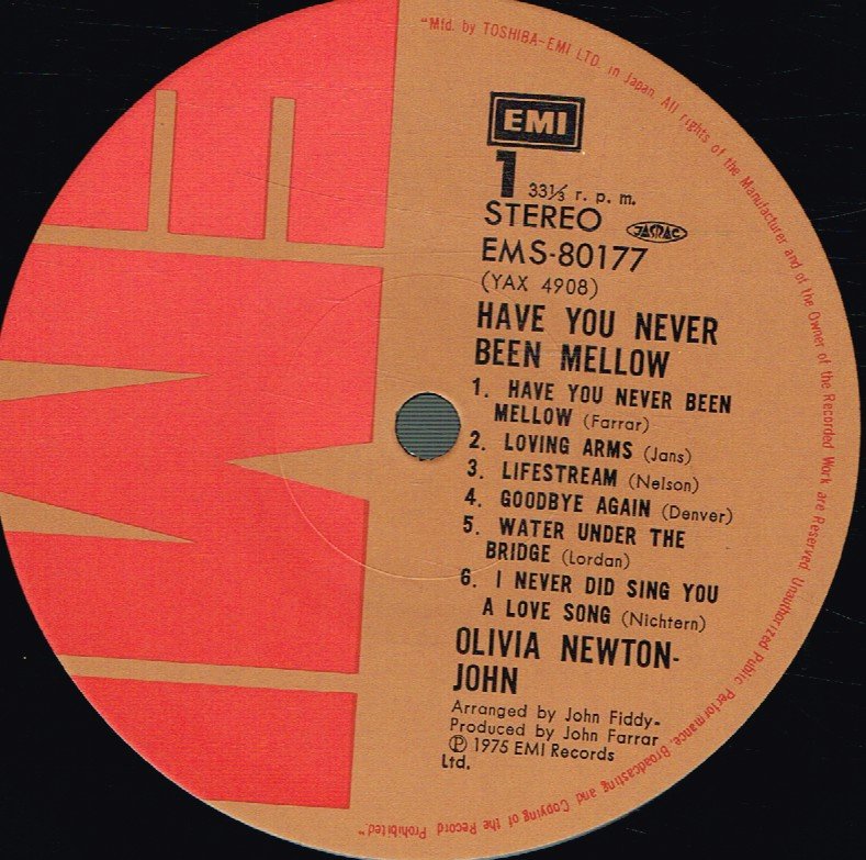 Olivia Newton John - Have You Never Been Mellow - Lp