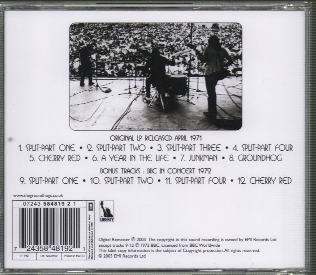 Groundhogs - Split - Cd