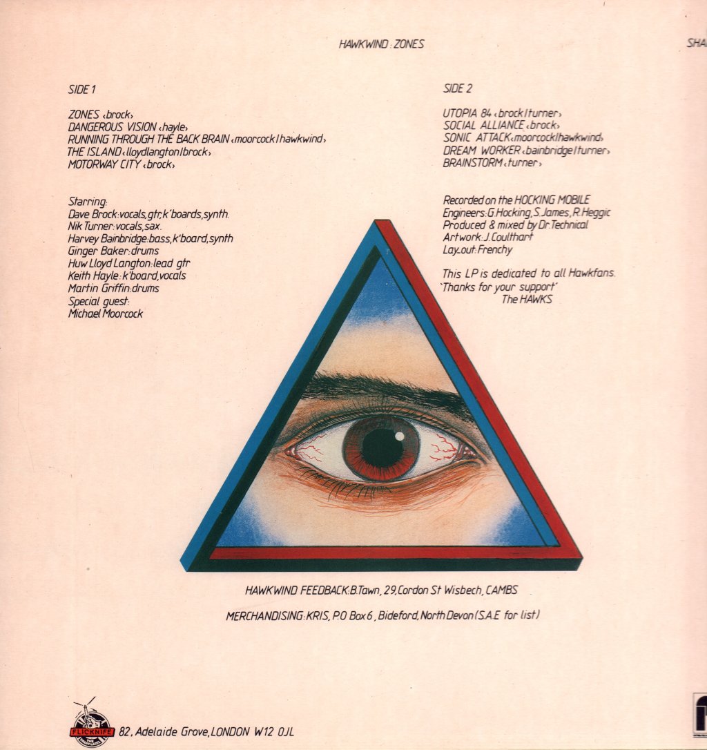 Hawkwind - Zones - Lp