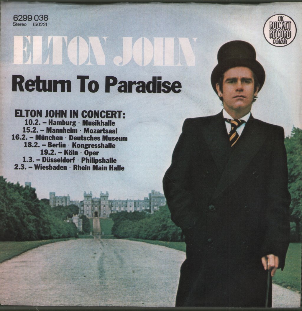 Elton John - Return To Paradise - 7 Inch