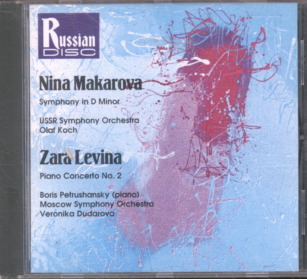 USSR Symphony Orchestra - Nina Makarova / Zara Levina - Symphony In D Minor / Piano Concerto No. 2 - Cd