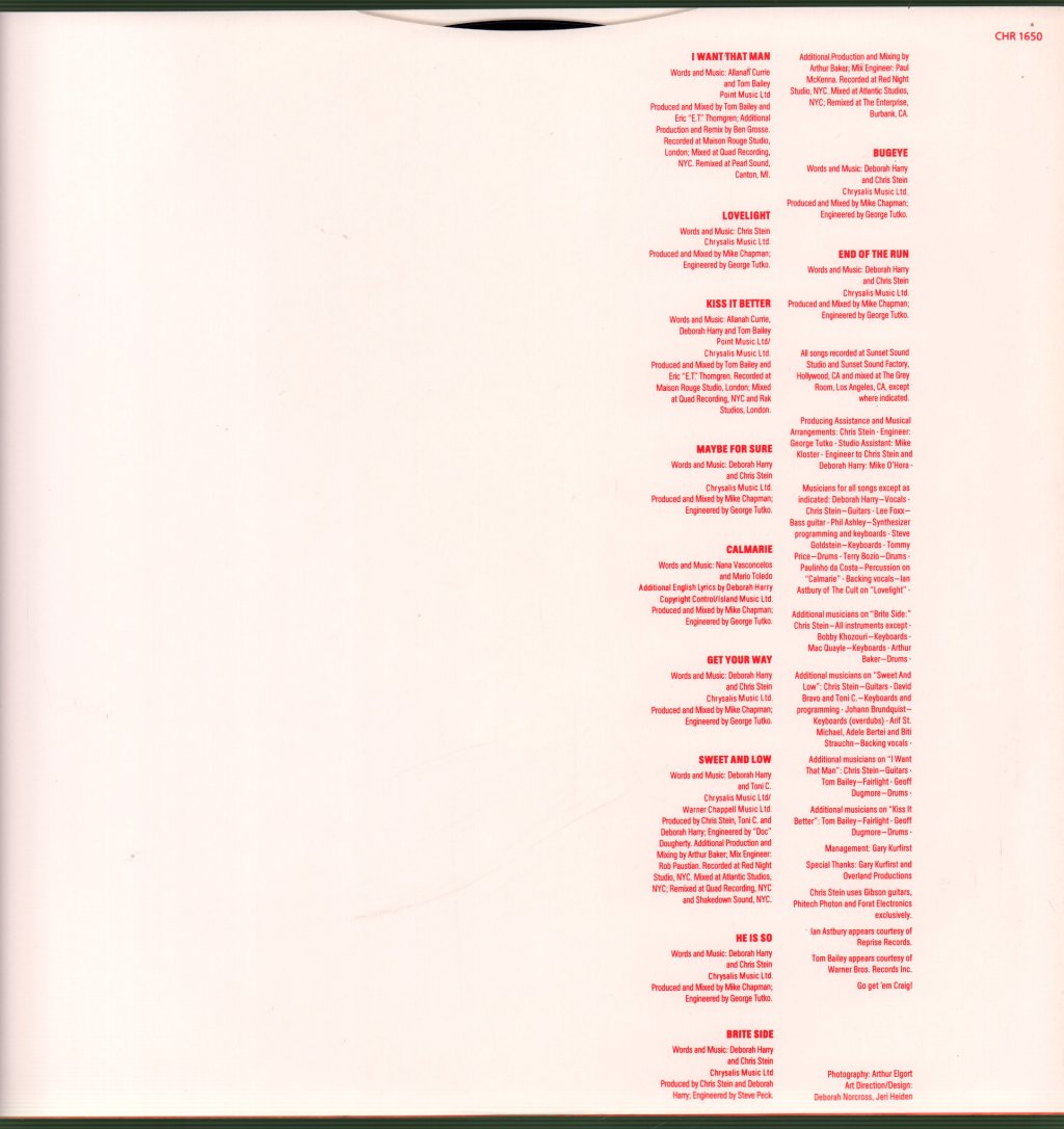 Deborah Harry - Def, Dumb & Blonde - Lp