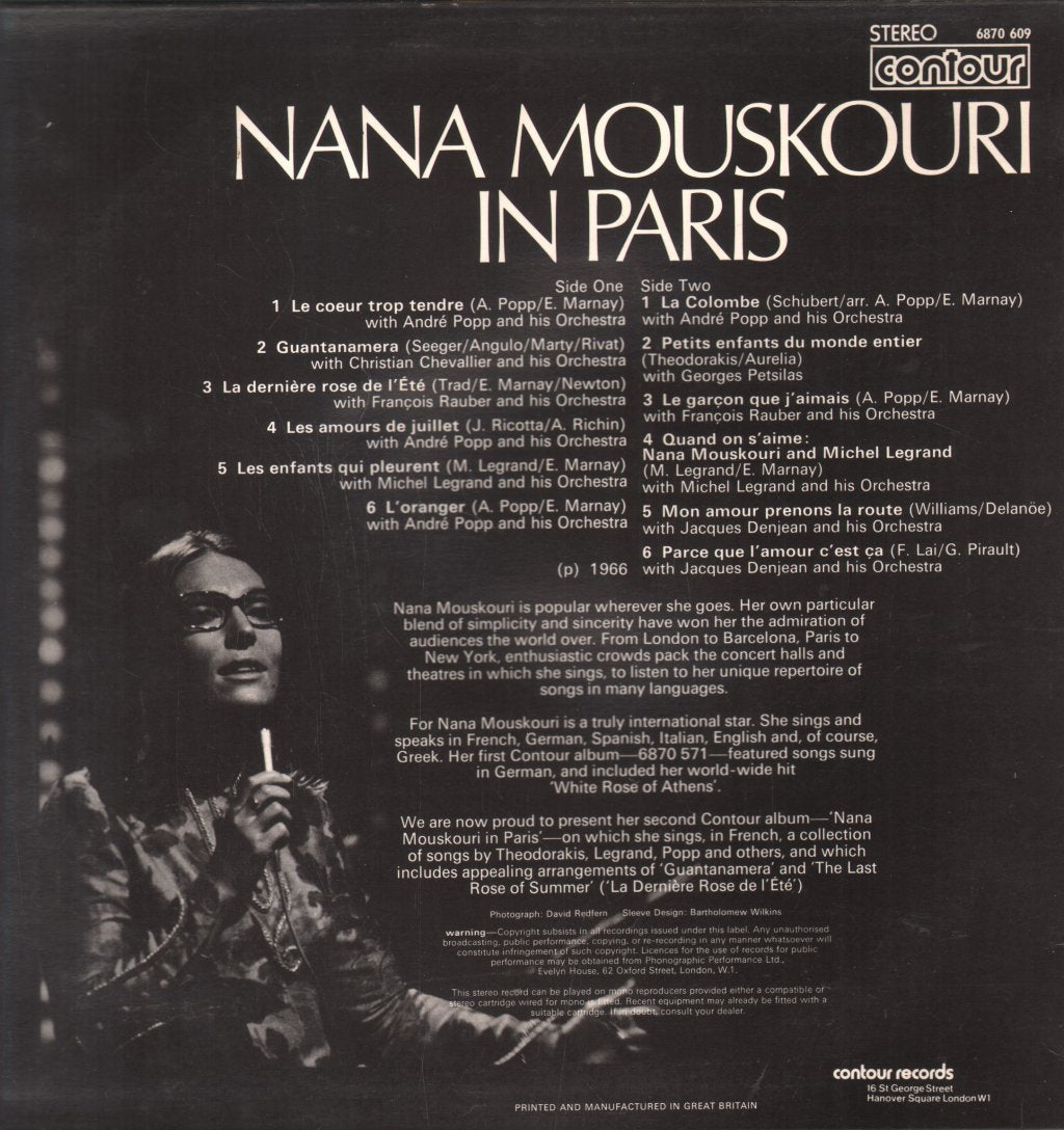 Nana Mouskouri - In Paris - Lp