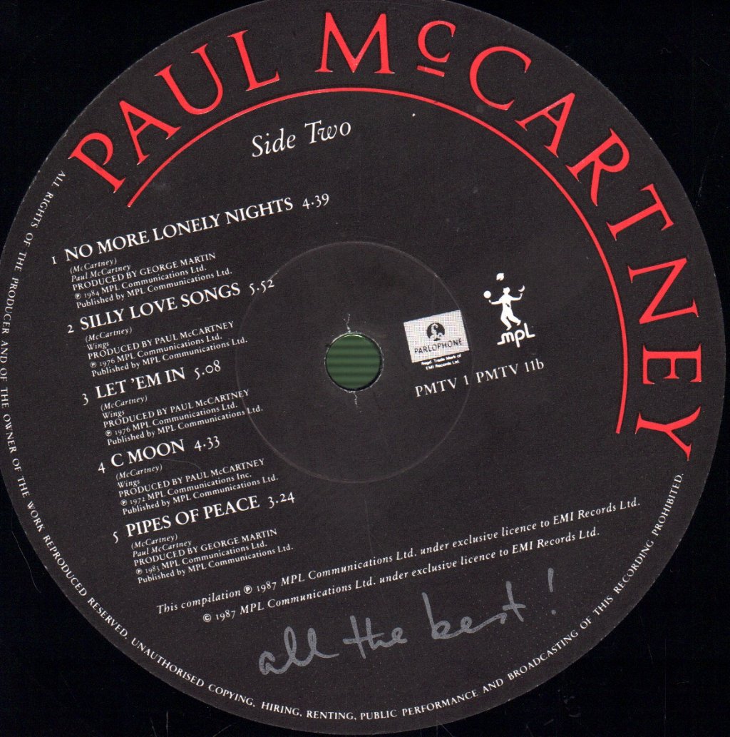 Paul McCartney - All The Best - Double Lp