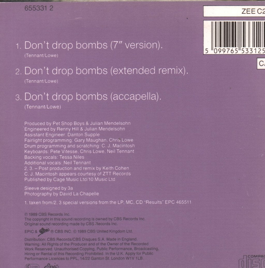 Liza Minnelli - Don't Drop Bombs - Cd