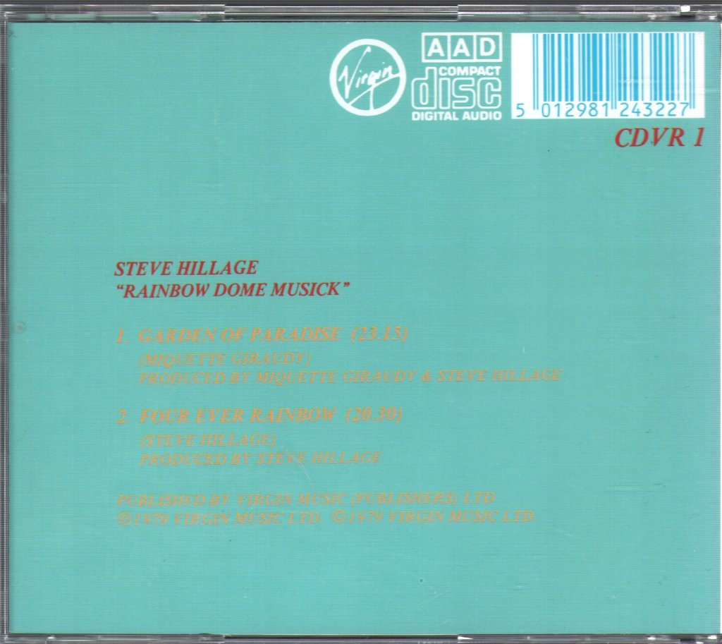 Steve Hillage - Rainbow Dome Musick - Cd