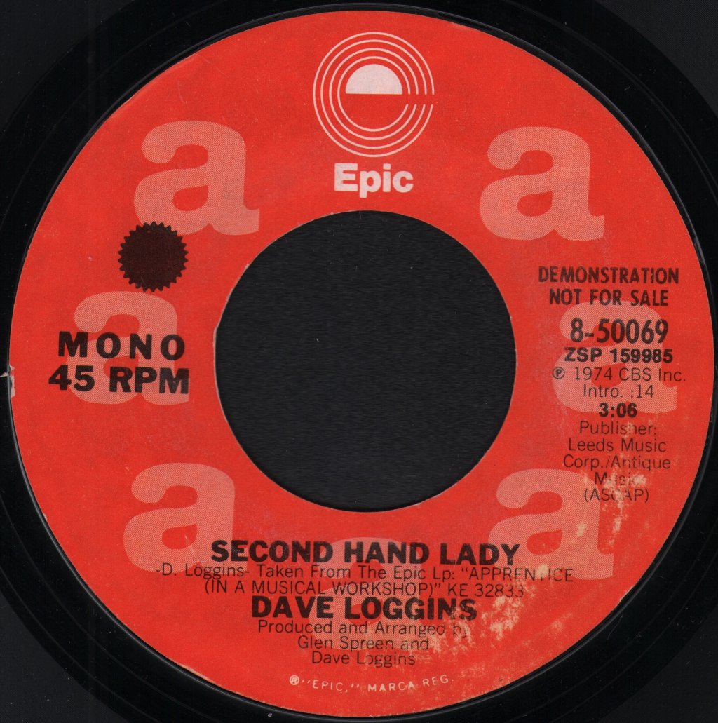 Dave Loggins - Second Hand Lady - 7 Inch