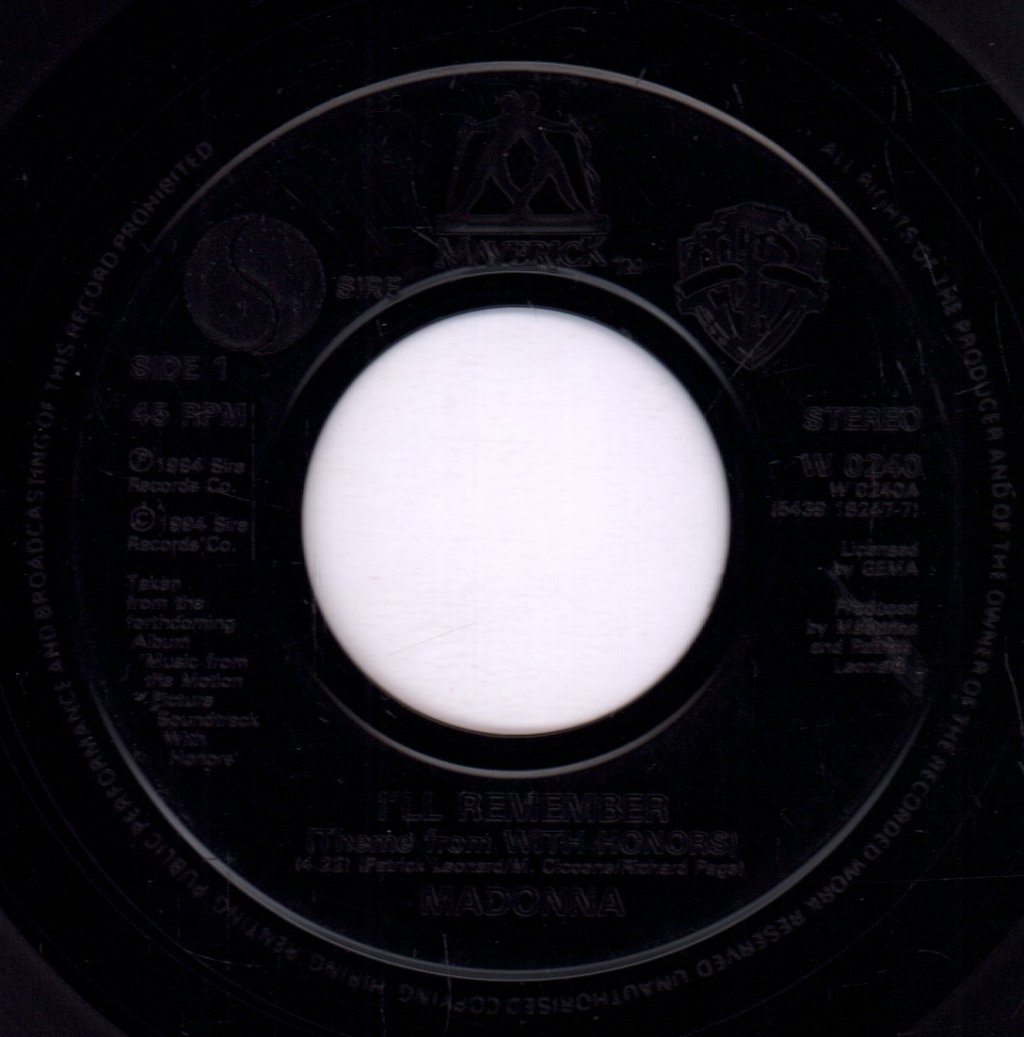 Madonna - I'll Remember - 7 Inch