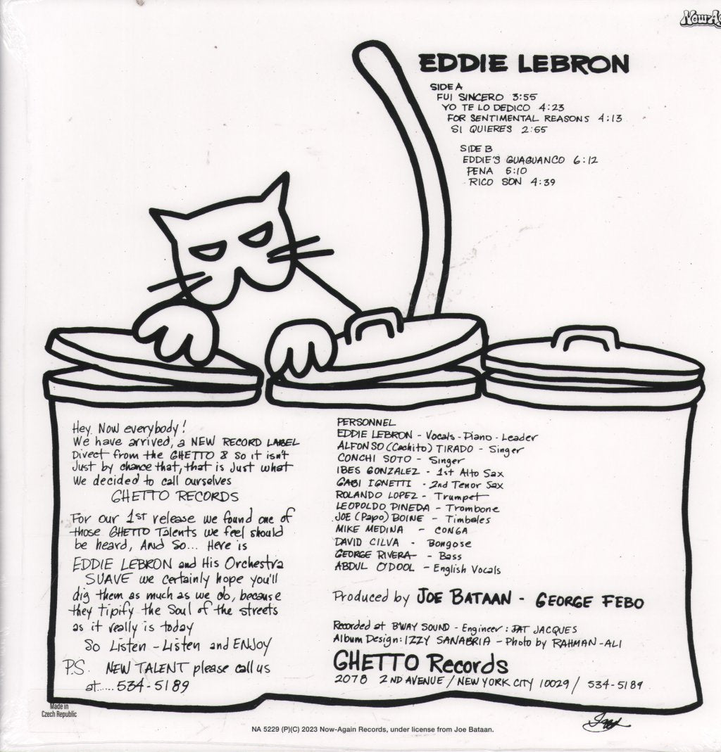 Eddie Lebron - Ghetto Records Presents... - Lp