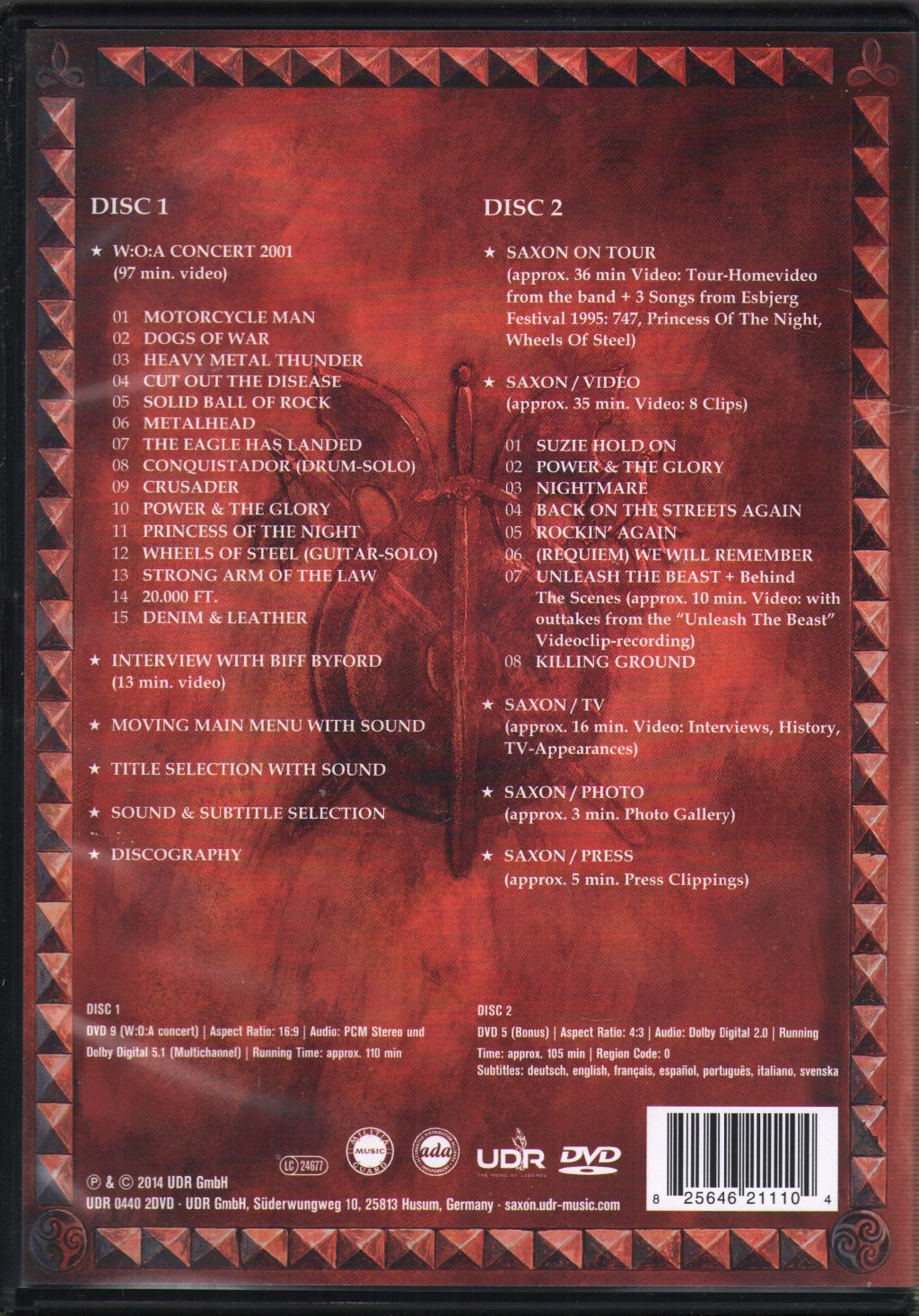 Saxon - Saxon Chronicles - Double Dvd