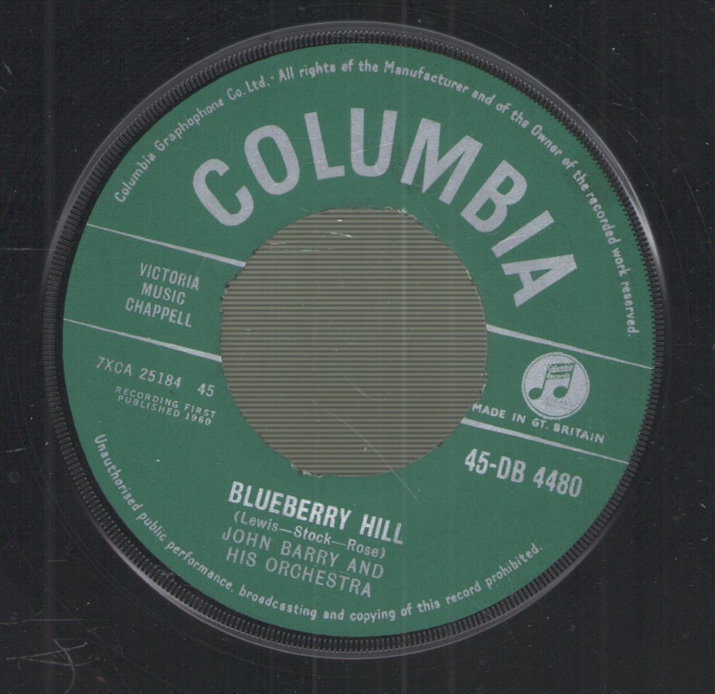 John Barry (Soundtracks) - Blueberry Hill - 7 Inch
