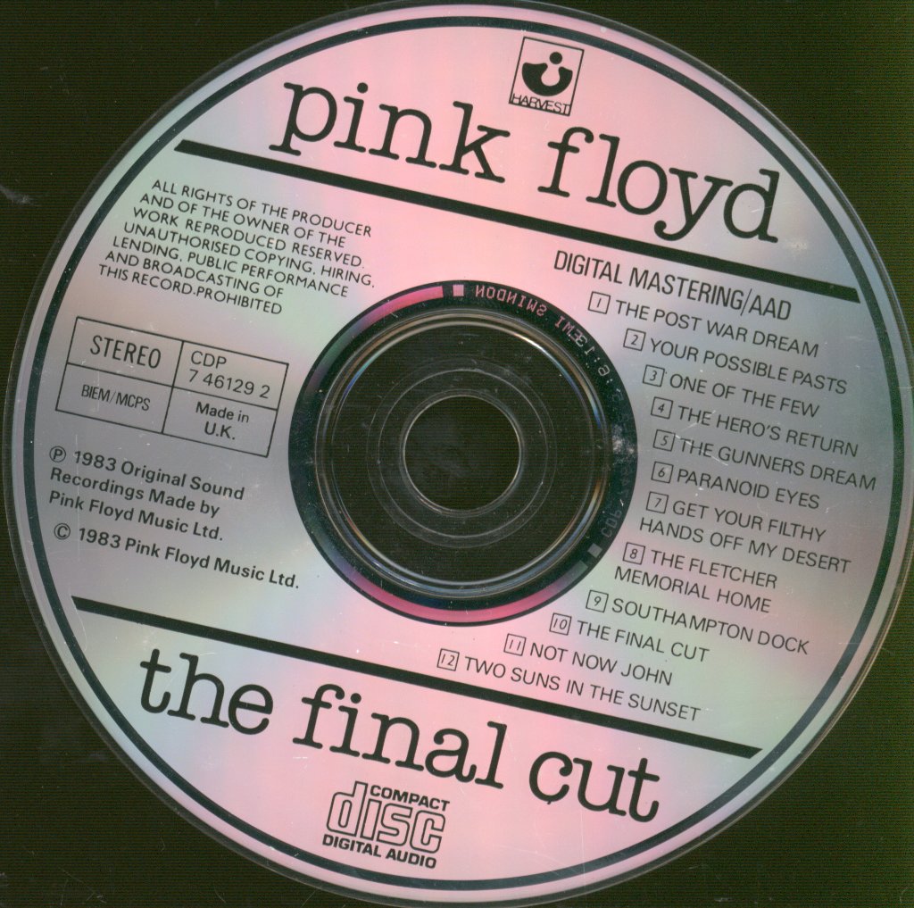 Pink Floyd - Final Cut - Cd