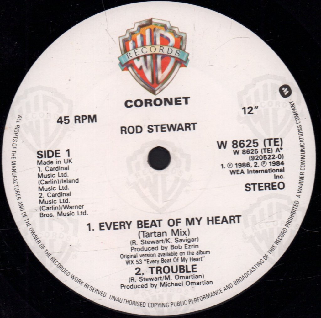 Rod Stewart - Every Beat Of My Heart - 12 Inch