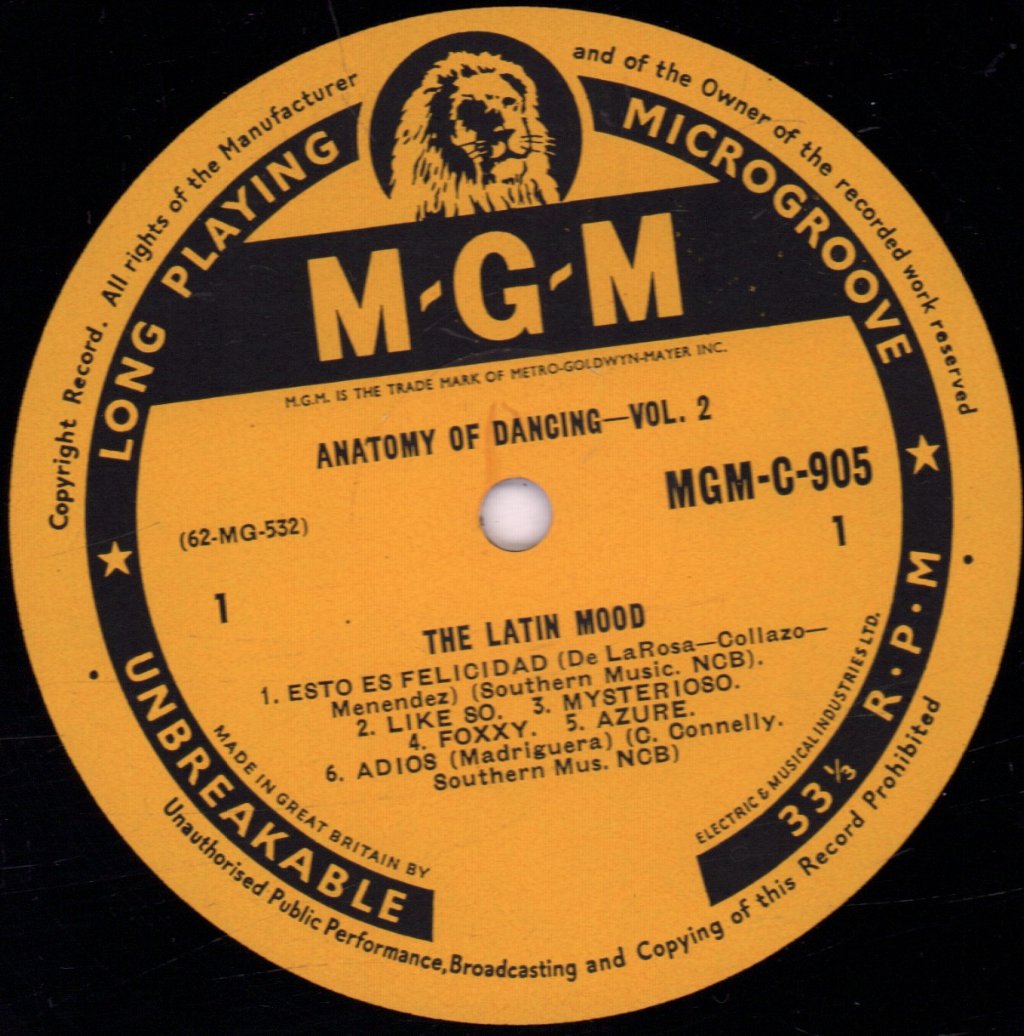Various Artists - Anatomy Of Dancing Volume 2 - The Latin Mood - Lp
