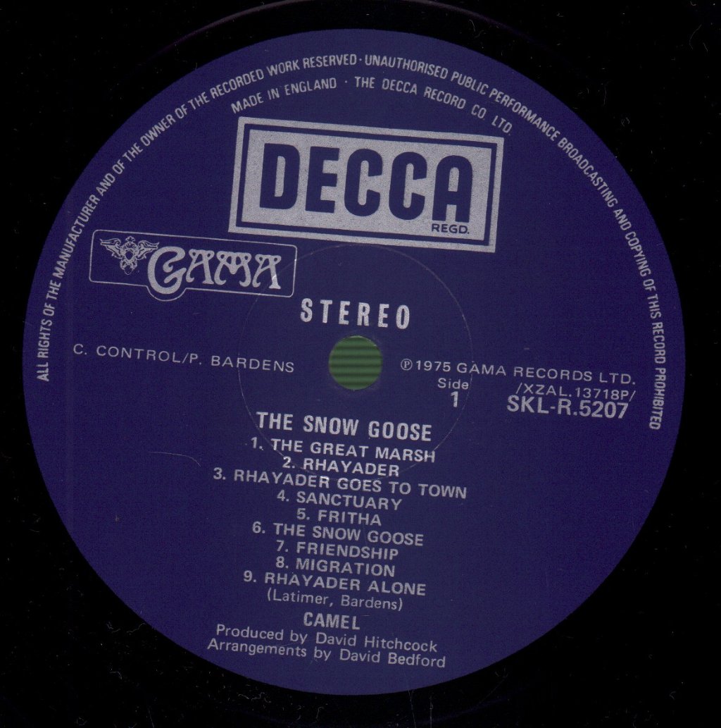 Camel - Snow Goose - Lp