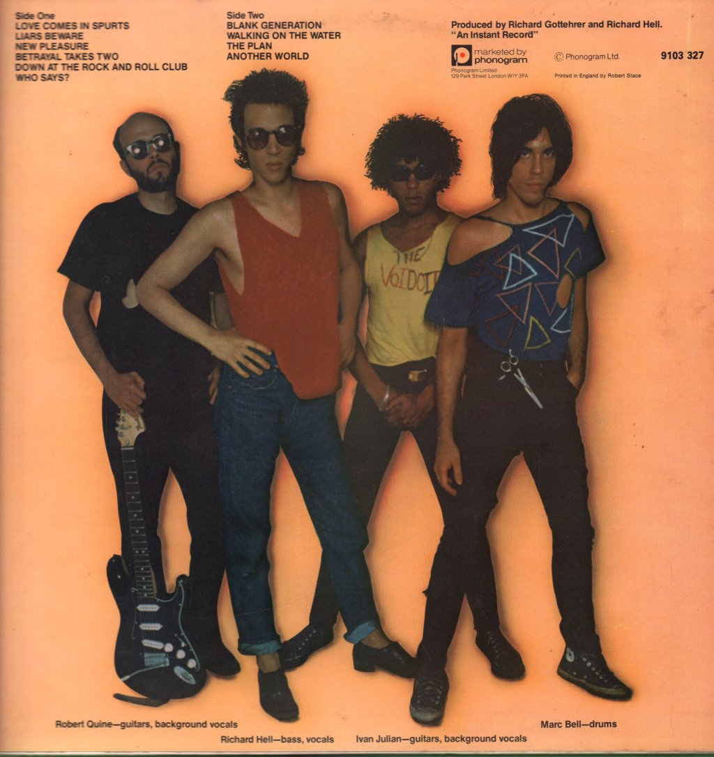 Richard Hell And The Voidoids - Blank Generation - Lp