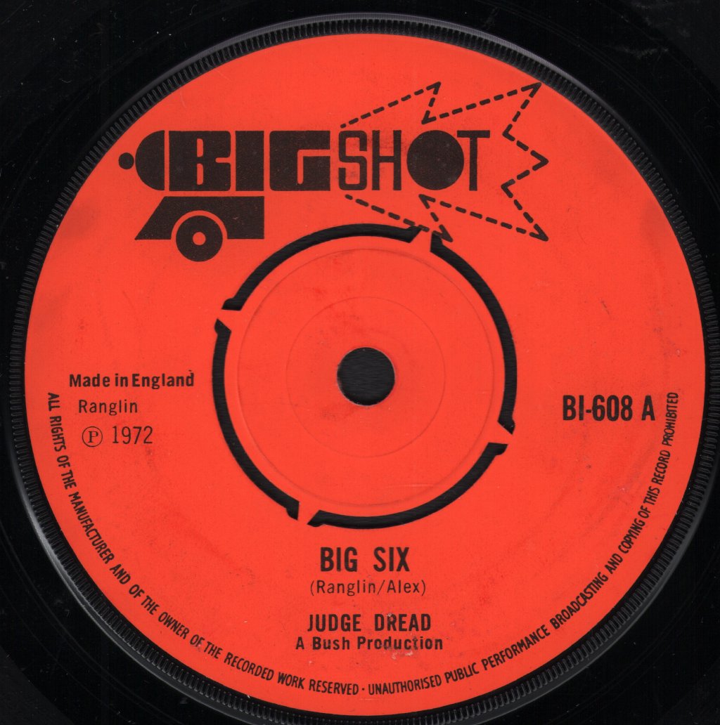 Judge Dread - Big Six - 7 Inch
