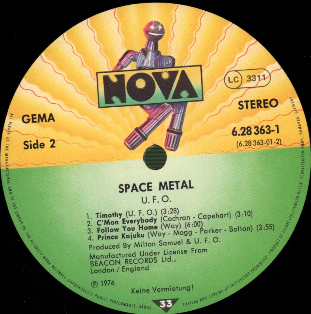 UFO - Space Metal - Double Lp