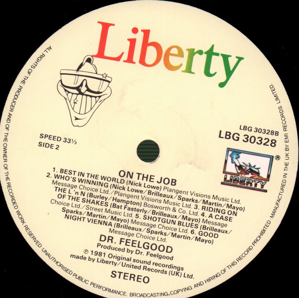 Dr. Feelgood - On The Job - Lp