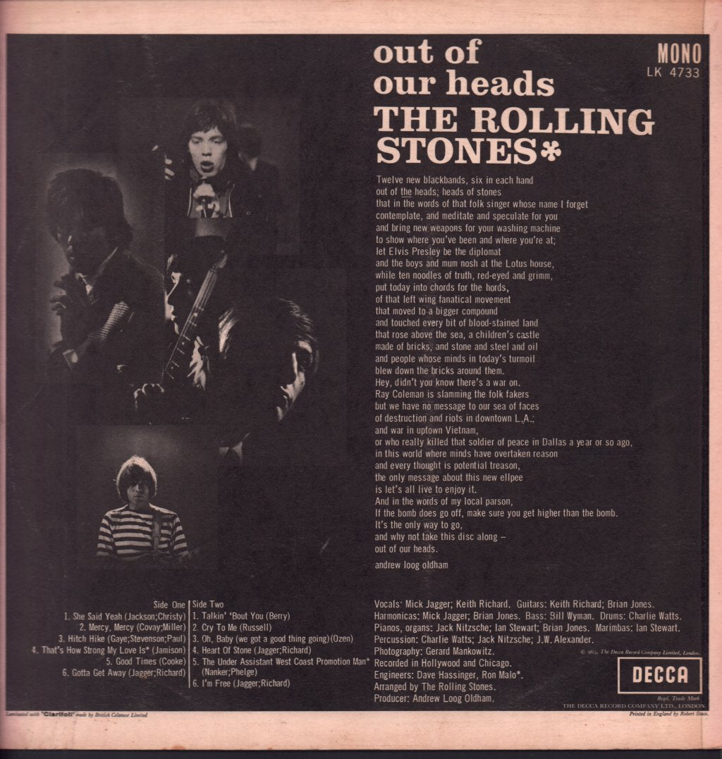 Rolling Stones - Out Of Our Heads - Lp