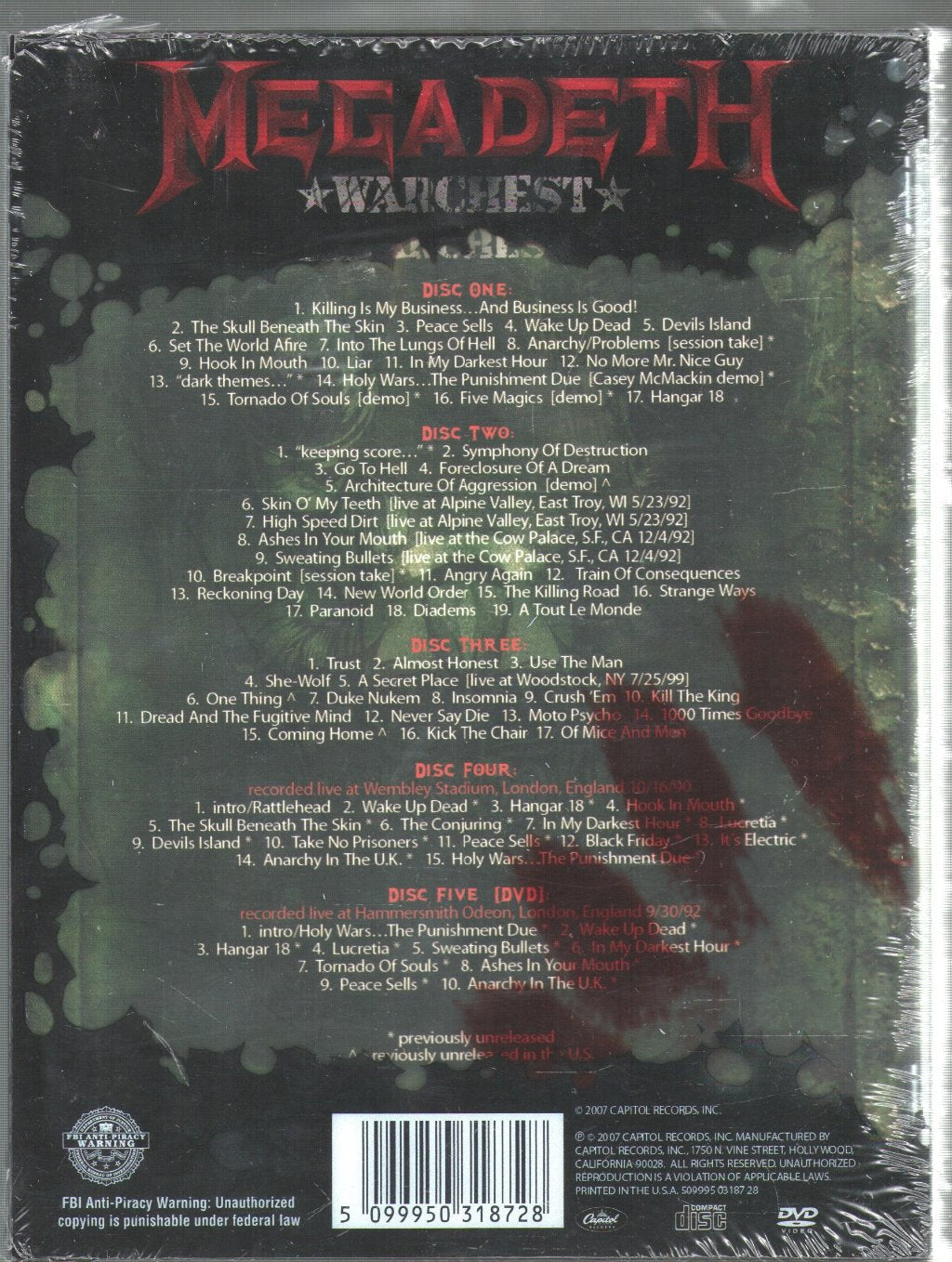 Megadeth - Warchest - Cd Set