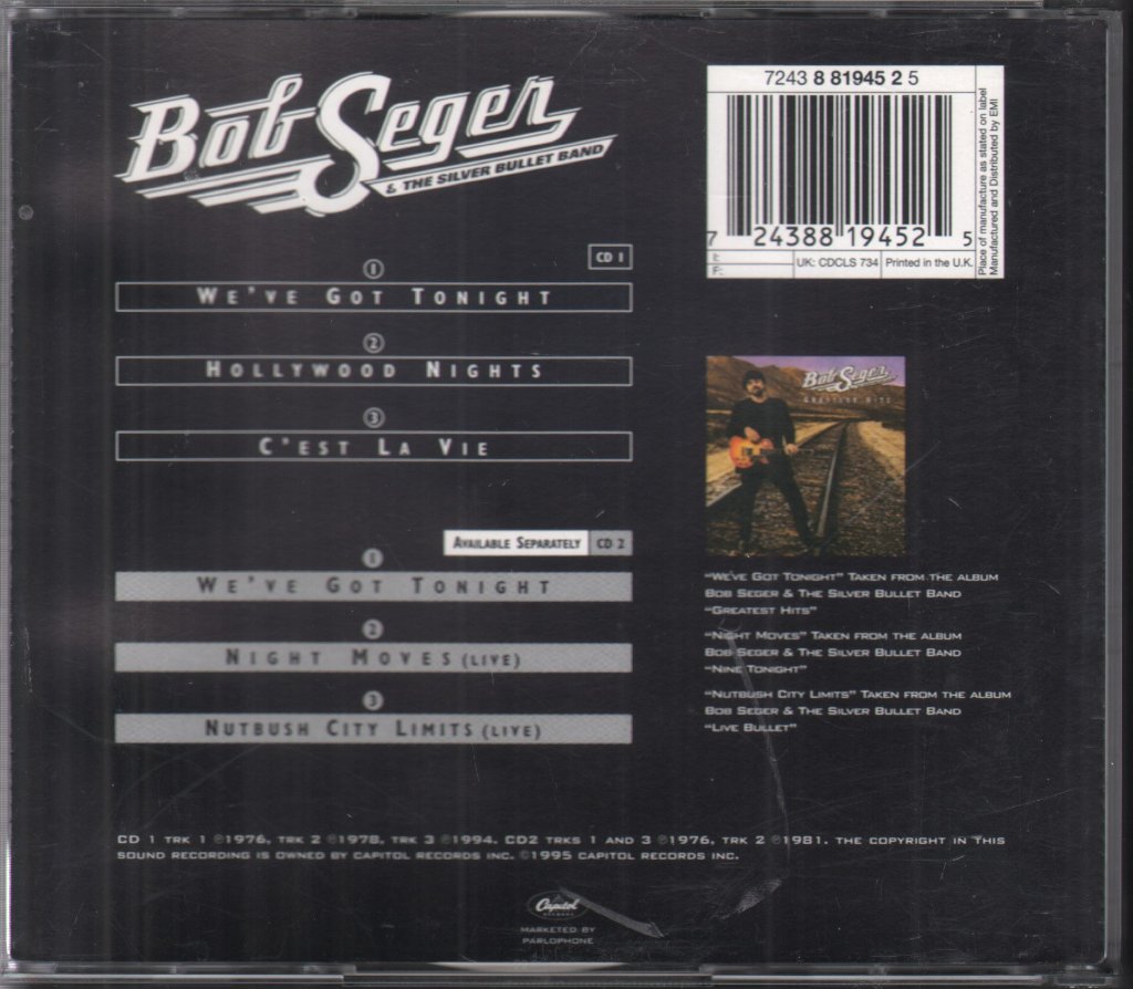 Bob Seger And The Silver Bullet Band - We've Got Tonight - Double Cd