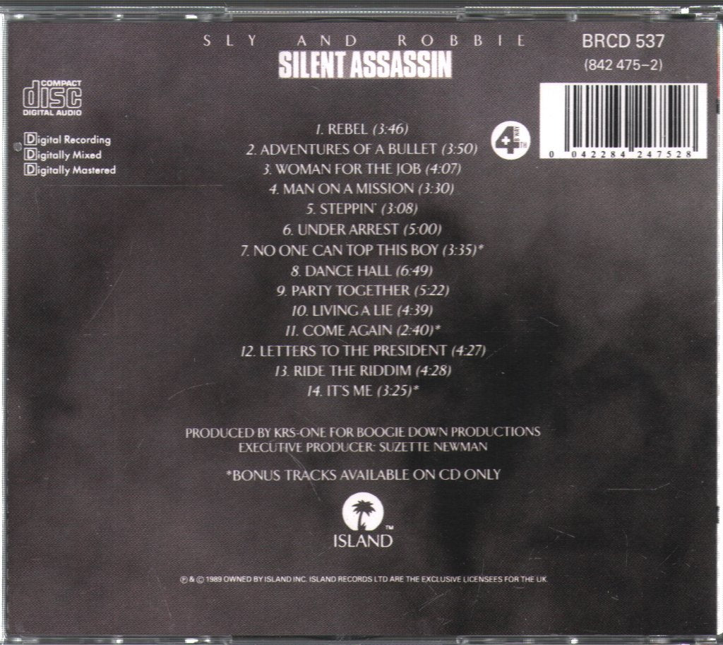 Sly & Robbie - Silent Assassin - Cd