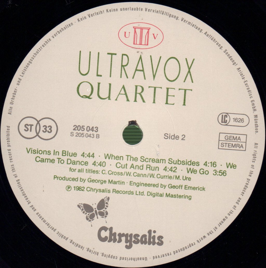 Ultravox - Quartet - Lp